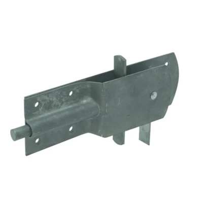 Afbeelding van Waelbers Varkenshokgrendel ijzer Verzinkt 225 x 65 mm Gatenpatroon: Ø6 / 5,1 Ø 1 3,5 Thermisch
