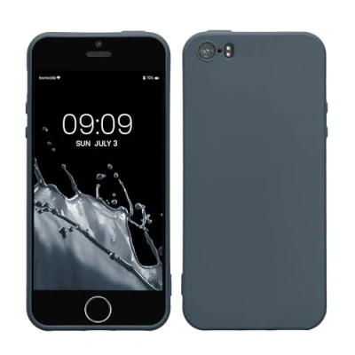Afbeelding van kwmobile telefoonhoesje geschikt voor Apple iPhone SE (1.Gen 2016) / 5 5S Hoesje smartphone Back cover in leisteen