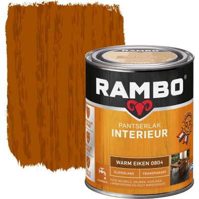 Afbeelding van Rambo Interieur Lak Transparant Zijdeglans Warm Eiken 0804 0,25 liter