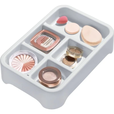 Afbeelding van iDesign Eco Tray Lade Organizer 5 Vaks Gerecycled Kunststof Grijs