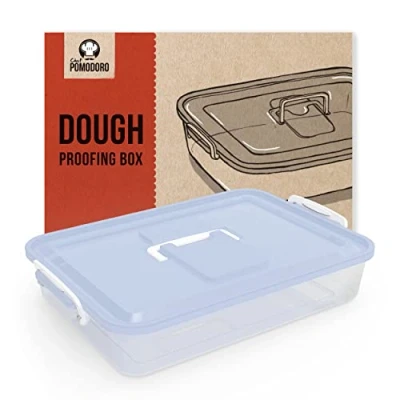Afbeelding van Pizzaballendoos Pizzadoos met deksel Pizzadeegcontainer Pizza accessoires Rijsdoos Deegpan Ideaal voor 4 tot 6 deegballen 14&quot; x 11&quot; 3&quot;.