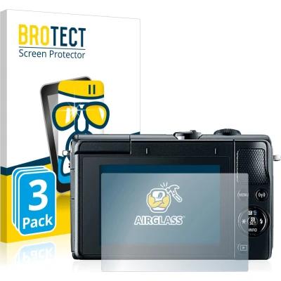 Afbeelding van BROTECT Screenprotector voor Canon EOS M100 Folie Beschermfolie Beschermglas transparant (3 Stuks)