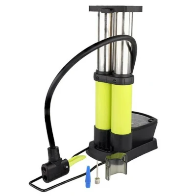 Afbeelding van CARMOTION 83505 Voetpomp met manometer, dubbele cilinder