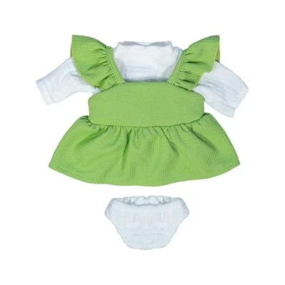 Afbeelding van Miniland vêtements pour poupée de 38 cm, accessoire poupée, robe et t shirt mi saison