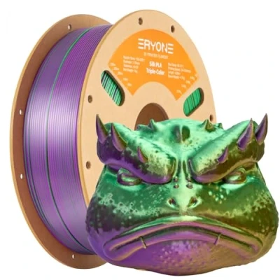 Afbeelding van ERYONE PLA Silk filament 1,75 mm 3D printer 0,03 1 kg/spoel zijde driekleurig goud groen paars