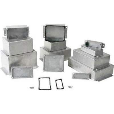 Afbeelding van Waterdichte Gegoten Aluminium Behuizing met Flens 222 x 146 55mm