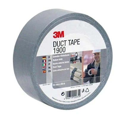 Afbeelding van 3M 1900 zuinige plakband, zilvergrijs, voor alle reparatie , etiketterings en afdichtingswerkzaamheden, 50 mm x m, 1 rol plakband