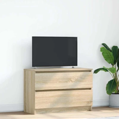 Afbeelding van vidaXL Tv meubel 80x35x54 cm spaanplaat sonoma eikenkleurig