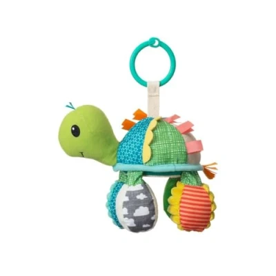 Afbeelding van INFANTINO Go Gaga Spiegel, schildpad, sensorisch speelgoed, clip kinderwagen en kinderwagen, vanaf de geboorte