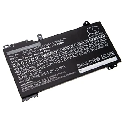 Afbeelding van vhbw Li polymeer batterij geschikt voor HP ProBook 450 G6, G6 (5TJ97EA), G6(5TJ99EA), G7, 455R Notebook 3800mAh, 11,55V