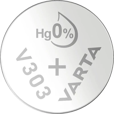 Afbeelding van Varta Knoopcel 303 1.55 V 1 stuk(s) 160 mAh Zilveroxide SILVER Coin V303/SR44 NaBli