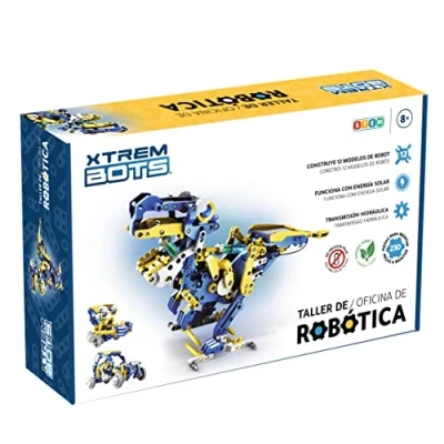 Afbeelding van (Xtrem Bots) robotwerkplaats, speelgoed robot voor kinderen, bouwspellen, robotbouwset, wetenschappelijk educatief spel op zonne energie, 12 in 1