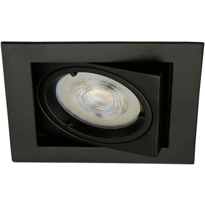 Afbeelding van LED inbouwspot Valdemar Vierkant Zwart Sceneswitch Dimbaar 5W Philips