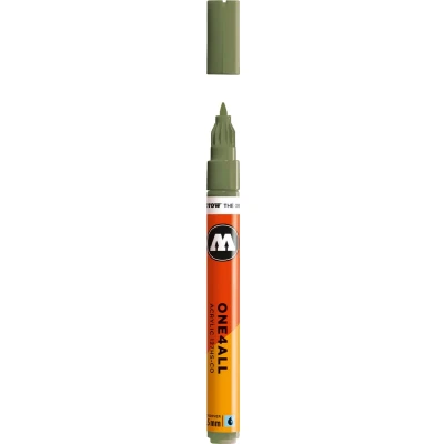 Afbeelding van Molotow ONE4ALL 127HS CO 1,5mm Marker Pastel Groen Geschikt voor vele oppervlaktes zoals canvas, hout, steen, keramiek, plastic, glas, papier, leer...