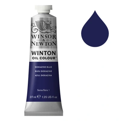 Image de Winsor &amp; Newton Winton peinture à l&#039;huile (37 ml) 406 bleu dioxazine