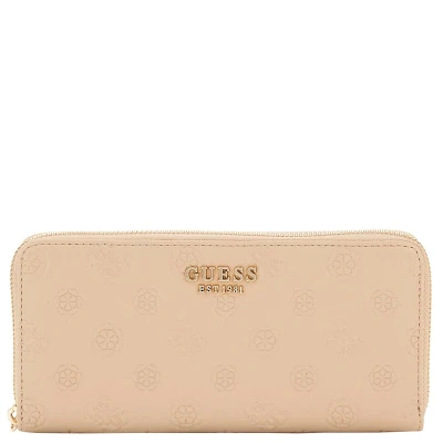 Afbeelding van Guess Portemonnee / Portefeuille Dames Ritsportemonnee Phoebe Taupe
