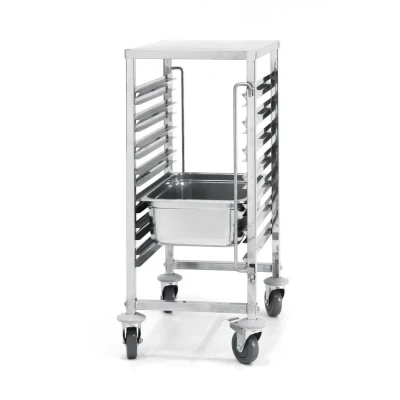 Afbeelding van Hendi Regaalwagen 7 x GN 1/1, RVS, 55(b)x38(d)x92,5(h)cm, 810668