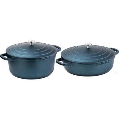 Afbeelding van Westinghouse Pannenset Performance (Braadpan + Hapjespan) ø 28 cm Blauw Inductie en alle andere warmtebronnen