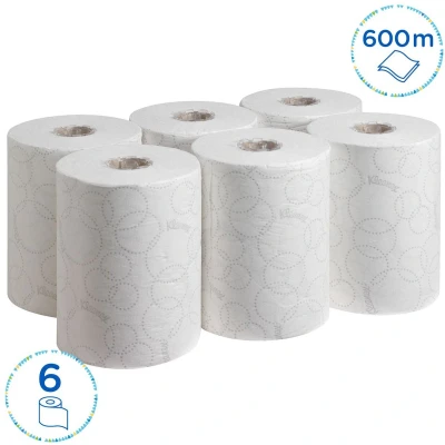 Afbeelding van Kleenex Handdoekrol Ultra Slimrol, 2 laags, 100 M Per Rol, Pak Van 6 Rollen Handdoek