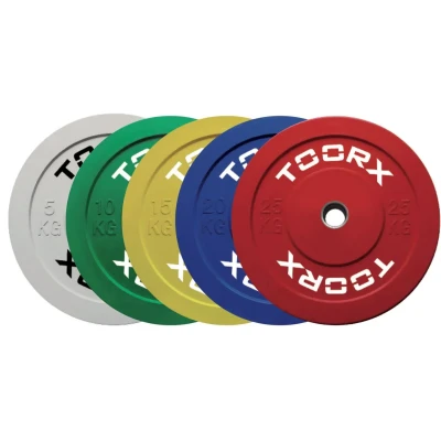 Afbeelding van Toorx Fitness Bumper Plates Challenge Zwart rubber