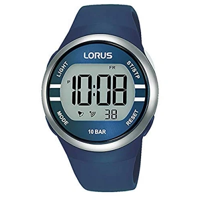 Afbeelding van Lorus Digitaal kwartshorloge met siliconen band, Blauw, Modieus