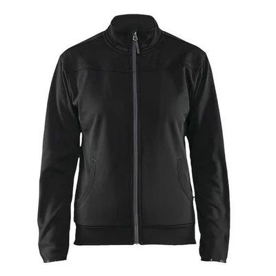 Image de Sweat zippé femme noir/gris foncé