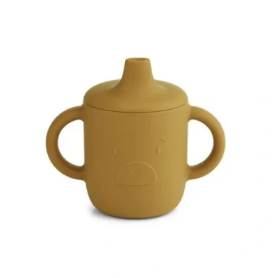 Afbeelding van Liewood siliconen tuitbeker neil mr bear golden caramel