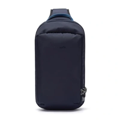 Afbeelding van Pacsafe Vibe 325 Tech Crossbody 10 L RFID blokkerend Anti diefstal Tas Geschikt voor inch Tablet Waterafstotend Beveiligde Reistas Schoudertas Veelzijdige Opbergtas Gerecycled Polyester Blauw