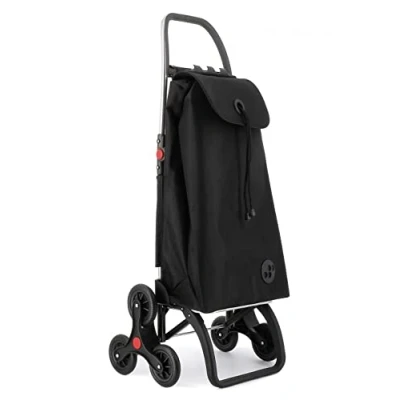 Afbeelding van Rolser Boodschappentroley I Max MF 6L Foldable Trappenstijger 6 Wheels Aluminium Shopping Trolley Opvouwbare Boodschappen Wagen met Traploper Zwart