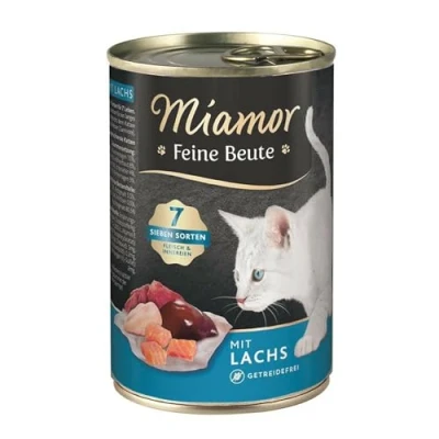 Afbeelding van Miamor Fijne Prooi 24 x 400 g Kattenvoer Zalm