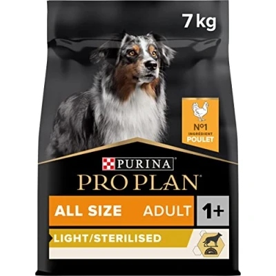 Afbeelding van 7kg All Size Adult Light/Sterilised Optiweight Kip &amp; Rijst Pro Plan Hondenvoer