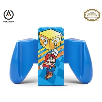 Image de Prise anti dérapante Joy Con PowerA pour Nintendo Switch Mystery Block Mario