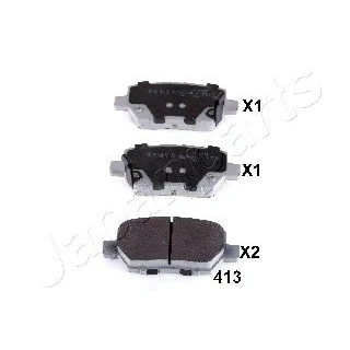 Afbeelding van JAPANPARTS PP 413AF Remblokkenset Achteras