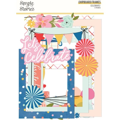 Afbeelding van Simple Stories Celebrate! Chipboard Frames 6pcs (17421)