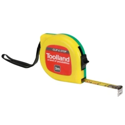 Afbeelding van Rolmaat Toolland 3 meter (Clip en stop)