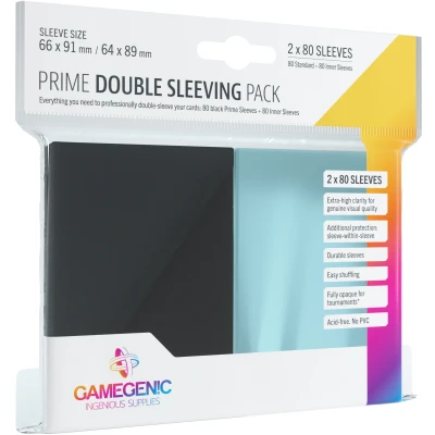 Afbeelding van Gamegenic Prime Sleeves Double Sleeving Pack (80 stuks)