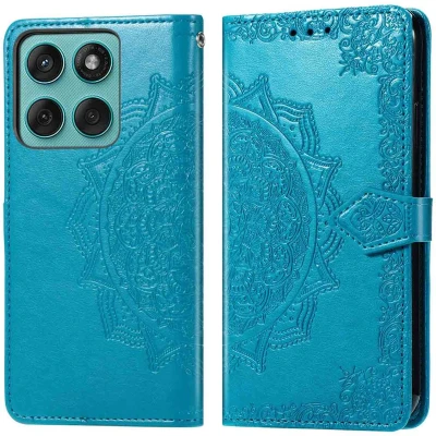 Afbeelding van imoshion Mandala Bookcase voor de Motorola Edge 60 Fusion Turquoise