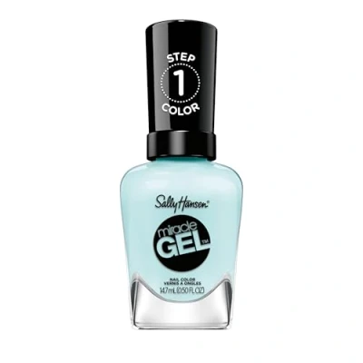 Afbeelding van Sally Hansen Miracle Gel groot cyaan splintervrij hoogglanzend eenvoudig aan te brengen 14,7 ml