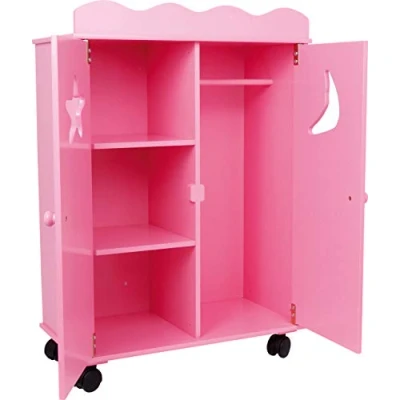 Image de Small foot company 2880 mobilier de poupée armoire rose fluo