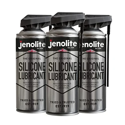 Afbeelding van JENOLITE Siliconen smeermiddel, hoogwaardig multifunctioneel 3 x 400 ml, hittebestendig, vuil en vochtbestendig, niet giftig smeermiddel