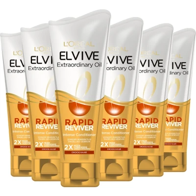 Afbeelding van 6x L&#039;Oréal Elvive Extraordinary Oil Rapid Reviver Conditioner 200 ml