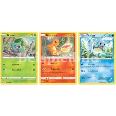 Afbeelding van Set van 3 Pokémon kaarten Starter Pokemon