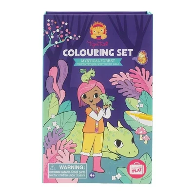 Afbeelding van Tiger Tribe Meeneem Colouring Set Mystical Forest