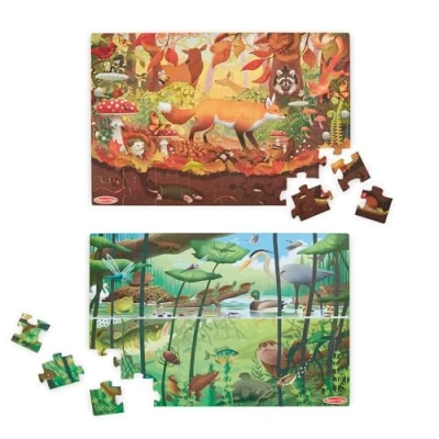 Afbeelding van Melissa &amp; Doug dubbelzijdige zoek en vindpuzzel