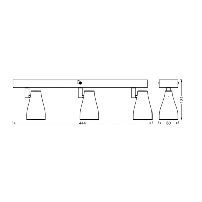 Afbeelding van LEDVANCE LED SPOT PEAR plafondmontage. spot, zw, 12,9W, 630lm