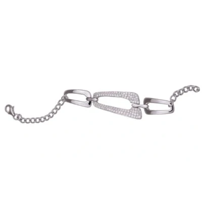 Afbeelding van Orphelia Armband Trapezium 18/20Cm Zirkonia Sterling Zilver 925 Za 1908