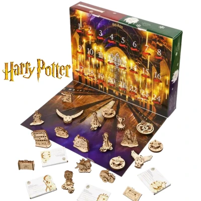 Afbeelding van Ugears Harry Potter Adventskalender Houten Mechanisch Model Goud
