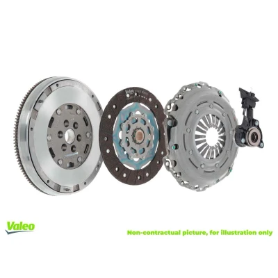 Afbeelding van VALEO 837585 Koppelingsset Met dubbelmassa vliegwiel, koppelingsdruklager Incl schroefset 258mm FORD: Transit Mk7 Van, Tourneo Custom V362 Minibus