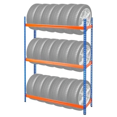 Image de VEVOR Support de Rangement pour Pneus Étagère à 3 Niveaux Capacité 18PCs