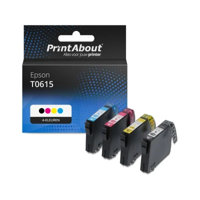 Afbeelding van Huismerk Epson T0615 Inktcartridge 4 kleuren Voordeelbundel